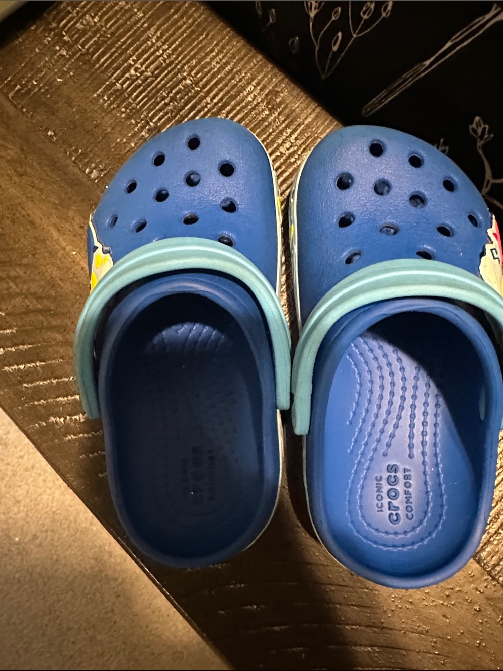 CROCS Kids' Light Blue & Blue Classic Clog Sandals